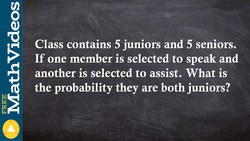 SAT ACT Prep How to determine the probability without replacement Instructional Video
