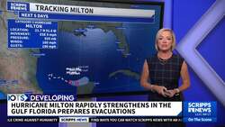 Hurricane Milton rapidly strengthens into a Category 5 storm News Clip