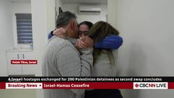 Emotional reunions as 4 Israeli hostages swapped for 200 Palestinian detainees News Clip