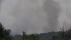 CLEAN : Artillery exchange between Ukrainian and Russian armies in Donbas region News Clip