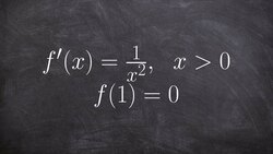 Find the paticular solution given a reciprocal function and condition Instructional Video