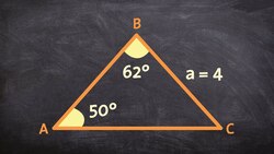 Given a triangle with SSA find the missing parts using the law of sines One Case Instructional Video