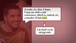 Julius Caesar 1.1 Double Meaning: "mender of soles" Instructional Video