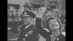 Ticker tape parade in New York City for King Paul and Queen Frederica of Greece News Clip
