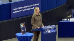 Navalny's daughter accepts EU's highest human rights award on his behalf News Clip