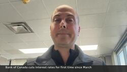 Bank of Canada drops interest rate to 2.5% as economy slumps News Clip