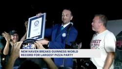 New Haven breaks Guinness World Record of largest pizza festival News Clip