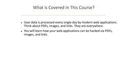 Web Hacking Expert - Full-Stack Exploitation Mastery - Introduction to the Section-Hacking Web Applications via PDFs, Images, and Links Instructional Video