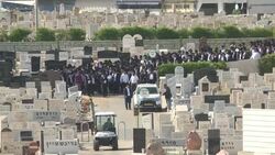CLEAN : Mourners arrive for funeral of Israel pilgrimage stampede victim News Clip