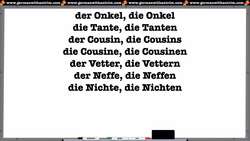 German Family Vocabulary Instructional Video