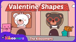 Valentine Shapes | The Kiboomers | Songs for Kids | Kids Music | Baby Songs Instructional Video