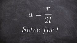 Literal equations with variables on the bottom Instructional Video