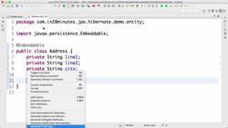 Master Hibernate and JPA with Spring Boot in 100 Steps - Step 78 - Using Embedded and Embeddable with JPA Instructional Video