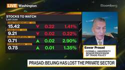 Cornell University's Prasad on China's Growth News Clip