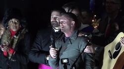 Far-right activist Robinson holds concert to ‘put Christ back into Christmas’ News Clip