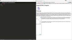The Full Stack Web Development - Project - Building A Simple HTML Template Instructional Video