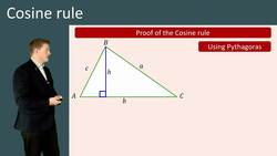 Introduction to the Cosine Rule for Finding Missing Lengths and Angles in Triangles Instructional Video