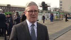 Starmer discusses peacekeeping in Ukraine on defence related visit News Clip