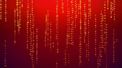 Falling Stars Glittering Particle Streaks, Raining Glowing Glitter Particles, Motion Background. Stock Footage