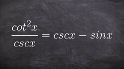 Learn how to Verify a trig identity Instructional Video