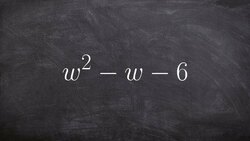 How to factor a trinomial when your middle and constant are negative Instructional Video