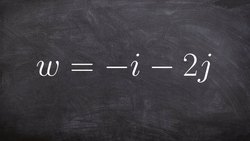 Find the Unit Vector U in the Same Direction as Vector W Instructional Video