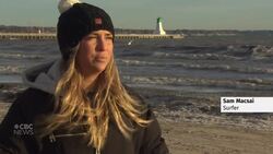 Lake Ontario surfers seek winter's chilly waters to clear minds, soothe souls News Clip