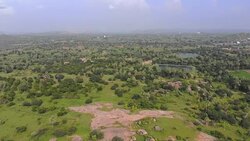 Indian Hills with Fields and Forest Stock Footage