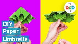 DIY Craft: Paper Umbrella that Opens and Closes Instructional Video
