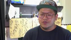 Body art fans show support for protest movement News Clip