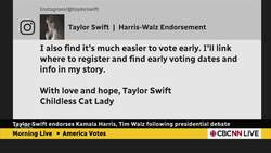 Taylor Swift endorses Kamala Harris after presidential debate Instructional Video