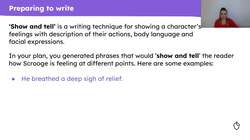 Writing paragraph one of the build up of 'A Christmas Carol' Instructional Video