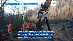 US, Lithuania work to drain swamp in search of missing US soldiers News Clip