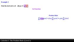 Calculus I: The Product Rule (Level 1 of 3) Instructional Video