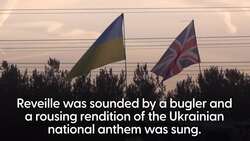 UK army camp holds service to mark anniversary of war in Ukraine News Clip