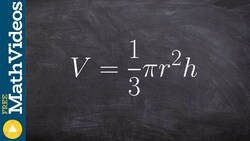 Find the change in height of a cone being filled with water, related rates Instructional Video