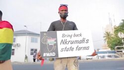 CLEAN : Ghana's #FixTheCountry campaigners protest in Accra News Clip