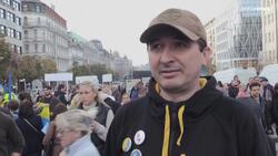 Ukraine war: Huge pro-Kyiv rally in Prague, more Russian missile attacks, UK hacking claims News Clip