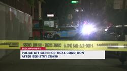 NYPD: Police officer, civilian hurt in Bed-Stuy crash News Clip