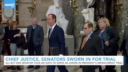 Senate Impeachment Trial Begins With Chief Justice, Senators Sworn In News Clip