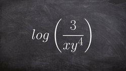 Using the properties of logarithms to help you expand a logarithmic expression Instructional Video