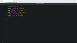 Modern Web Design with HTML5, CSS3, and JavaScript - Creating a Car Object Challenge - Coding Challenge Instructional Video