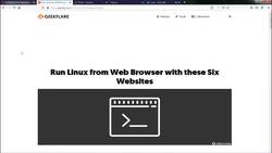 Complete Linux Training Course to Get Your Dream IT Job - Running Linux on Web Browser Instructional Video