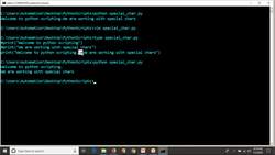 Complete Python Scripting for Automation - Usage of special characters with print statement Instructional Video