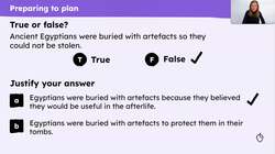 Planning the paragraph about the death of King Tut Instructional Video