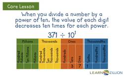Understanding the Decrease in Value When Dividing by Powers of 10 Instructional Video