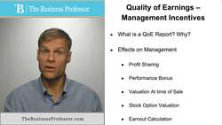Quality of Earnings - Management Incentives Instructional Video
