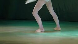 little child girls ballerina in a tutu skirt Stock Footage