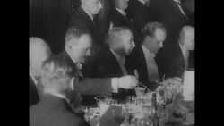 Opening of German Press and Pergamon Museum as well as artists Max Oppermann and Max Liebermann at work, Berlin 1930 Stock Footage