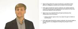 Understanding the Liability of Agents and Principles in Contracts Instructional Video